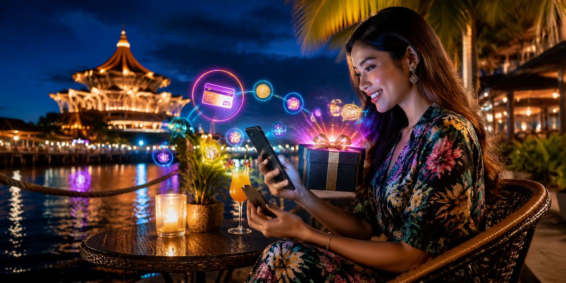 Pengguna Sarawak bermain kasino baccarat melalui telefon mudah alih